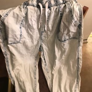 Acid Wash Capris